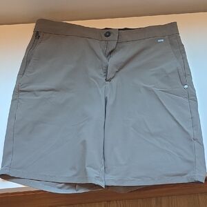 Vuori Men's Flat Front Shorts - Brown